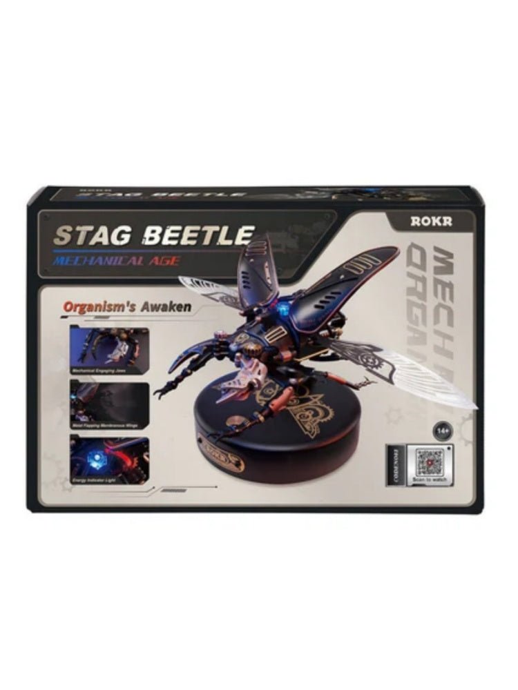 Beetle Model Mechanical Puzzle with Steampunk Ideas