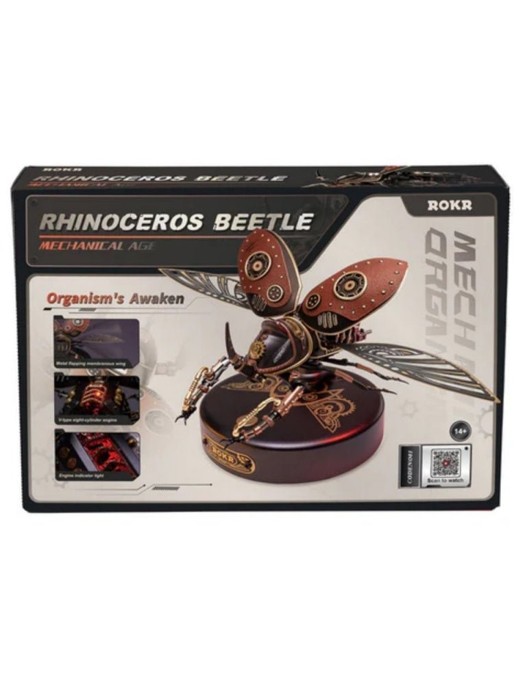 Beetle Model Mechanical Puzzle with Steampunk Ideas