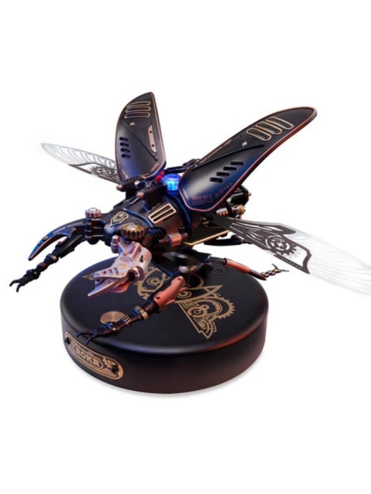 Beetle Model Mechanical Puzzle with Steampunk Ideas