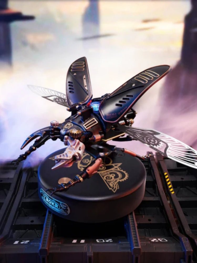 Beetle Model Mechanical Puzzle with Steampunk Ideas