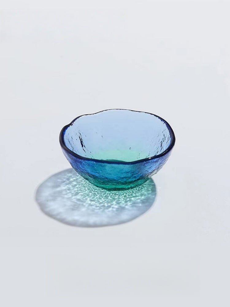 Coral Sea Japanese Glass Bowl or Plate – Ocean-Inspired Tableware