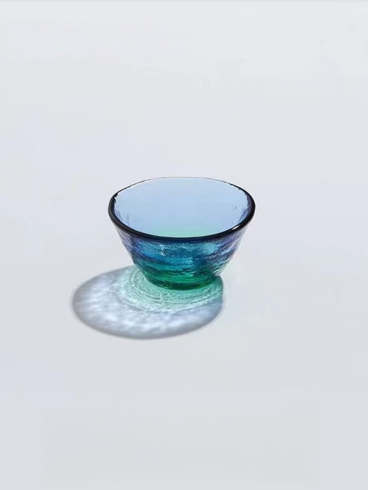 Coral Sea Japanese Glass Bowl or Plate – Ocean-Inspired Tableware