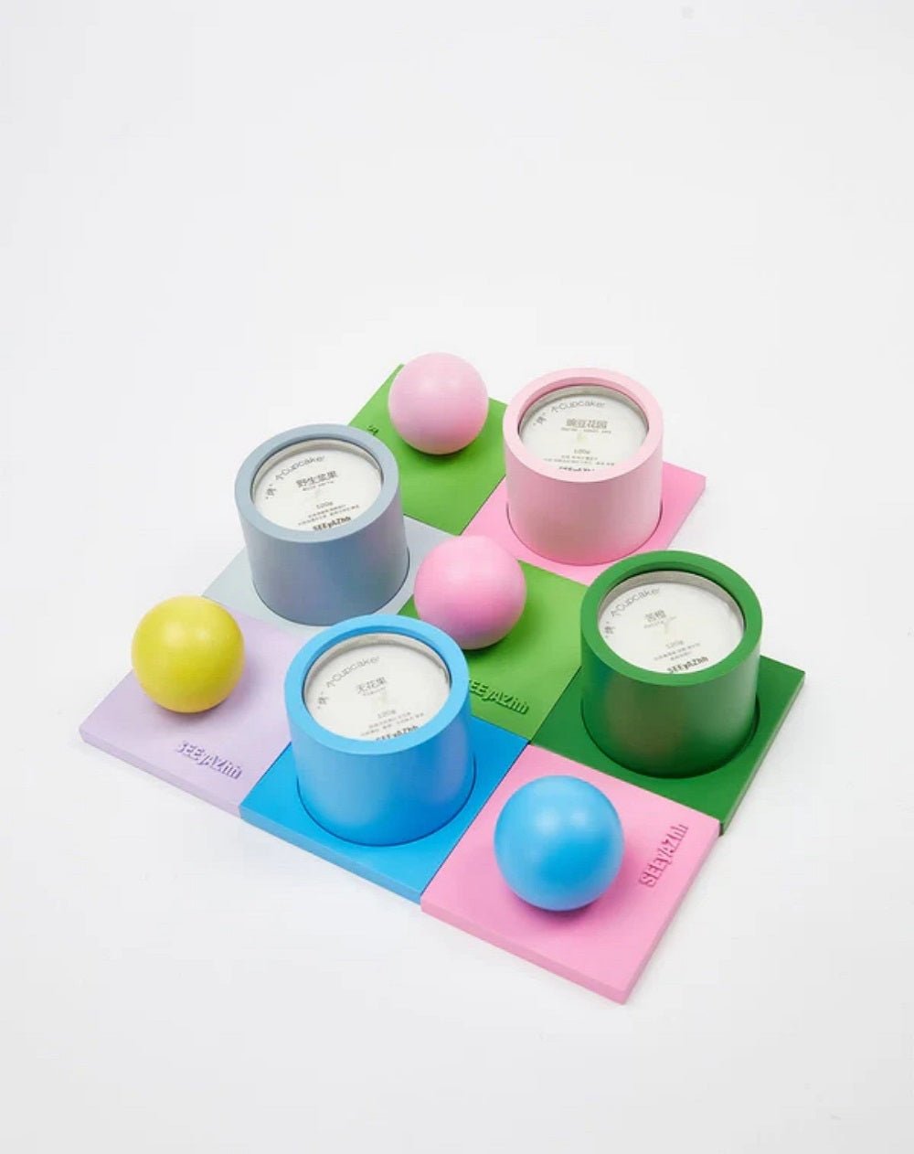 Cupcake Shaped Scented Candle Decoration