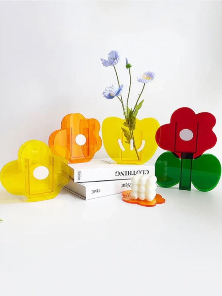 Modern Acrylic Flower Vase for Decor