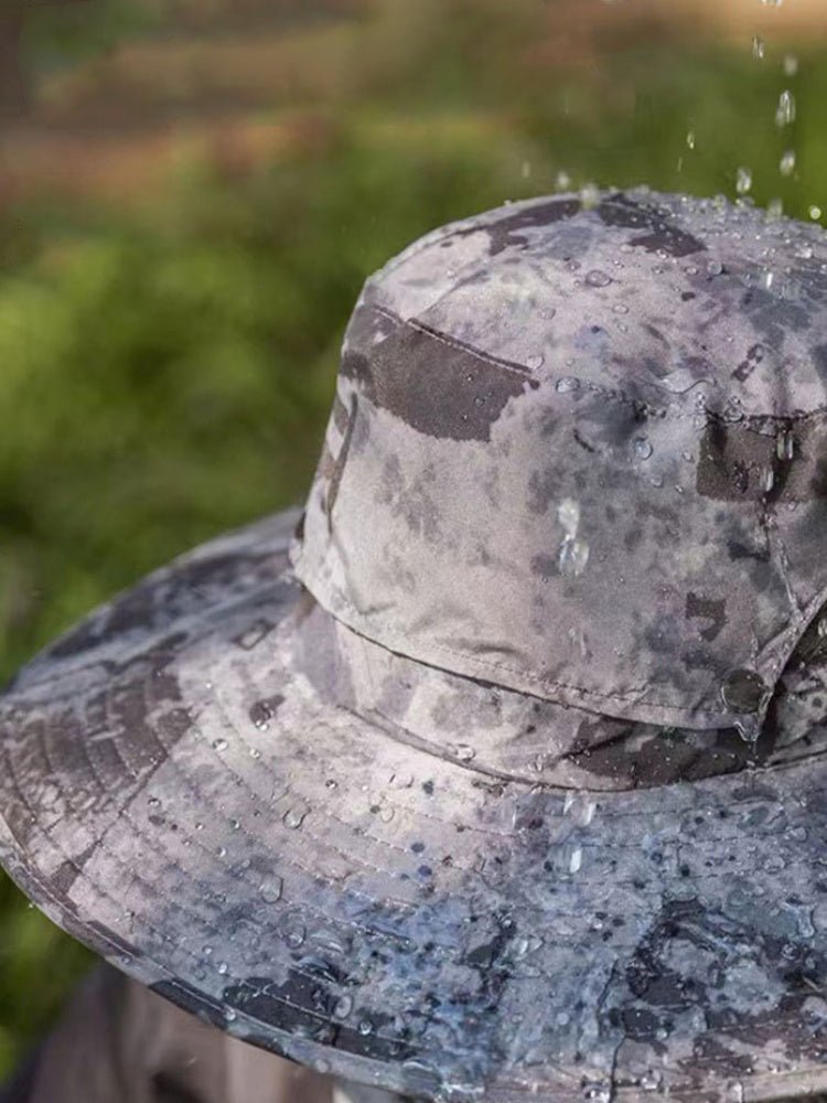 Solar Powered Rechargeable Fan Hat for Men – Wide Brim Outdoor Sun Hat for Hiking & Fishing