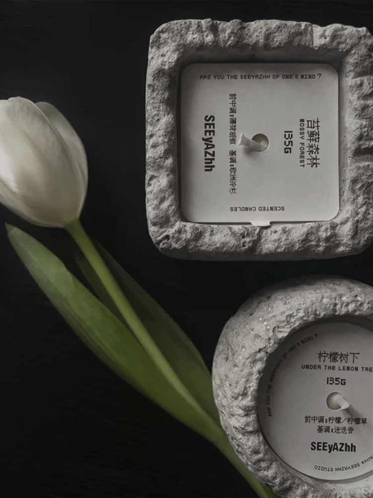 Stone Scented Candle Decoration