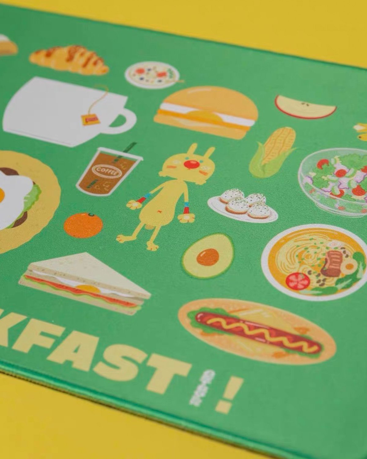 Breakfast Cute Desk Mat for Gaming & Laptop