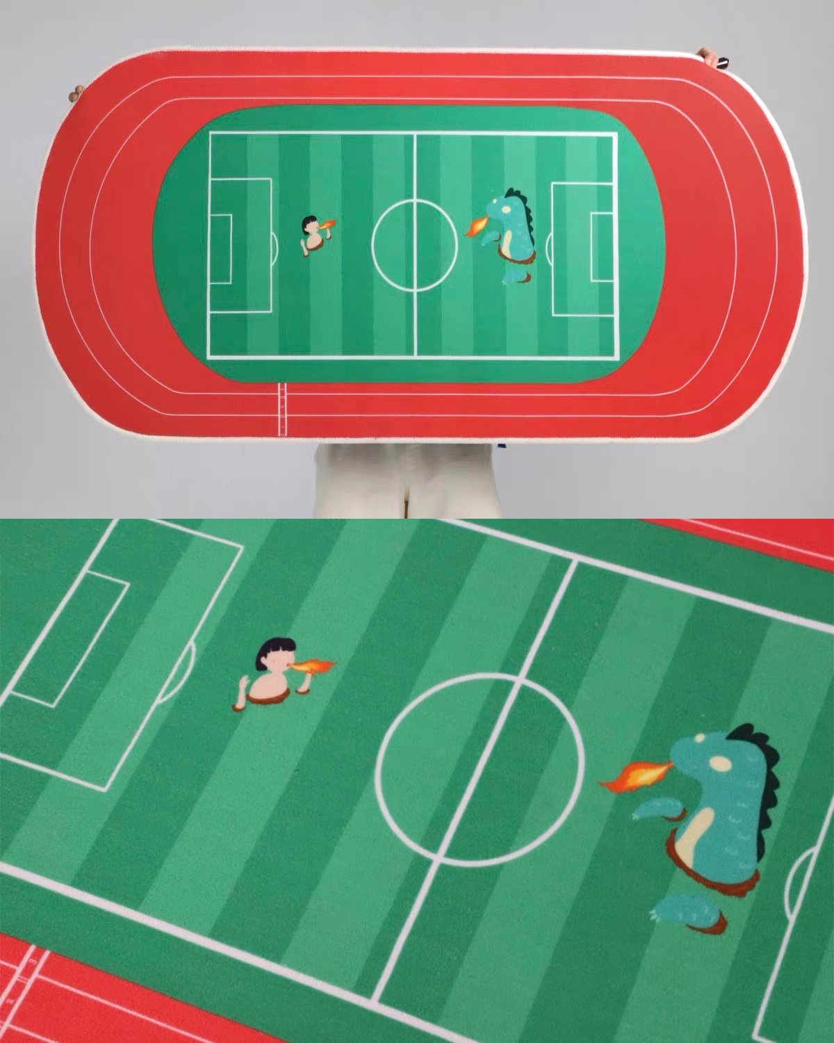 Soccer-field Designer Rugs for Living Spaces
