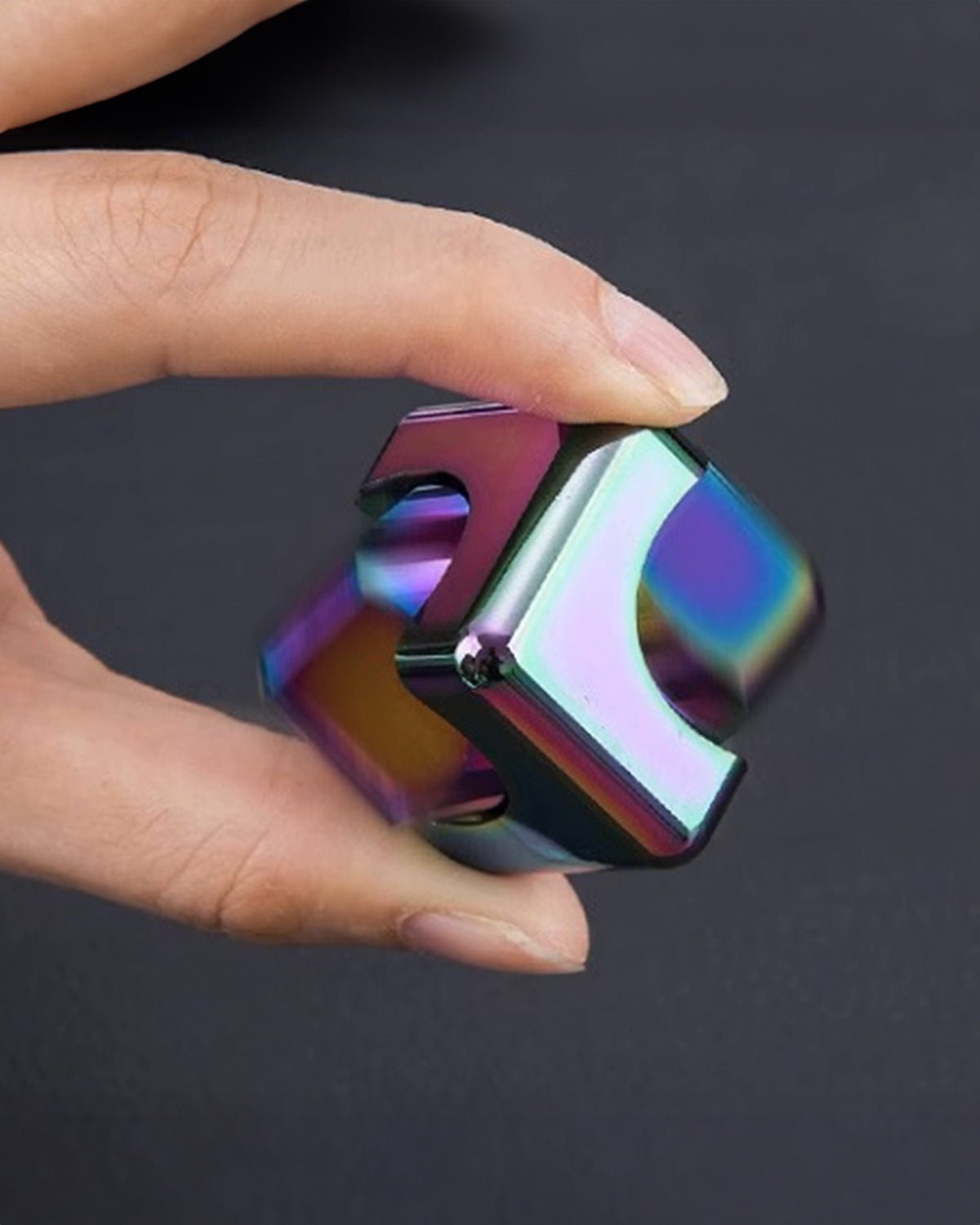 Colorful Spinning Fingertip Cube Stress Relief Toy