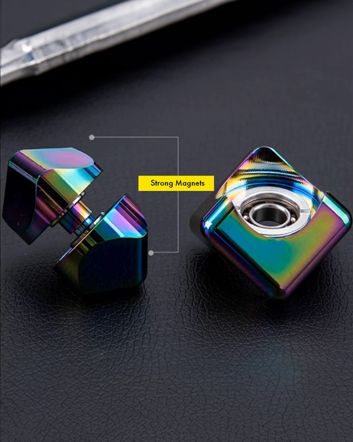 Colorful Spinning Fingertip Cube Stress Relief Toy