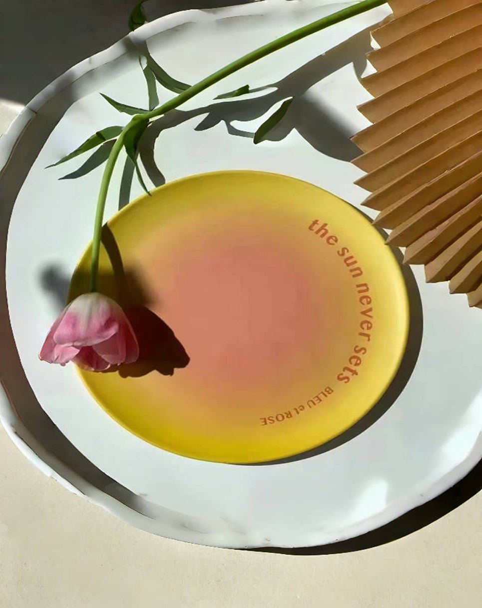 Colorful Bamboo Fiber Plates