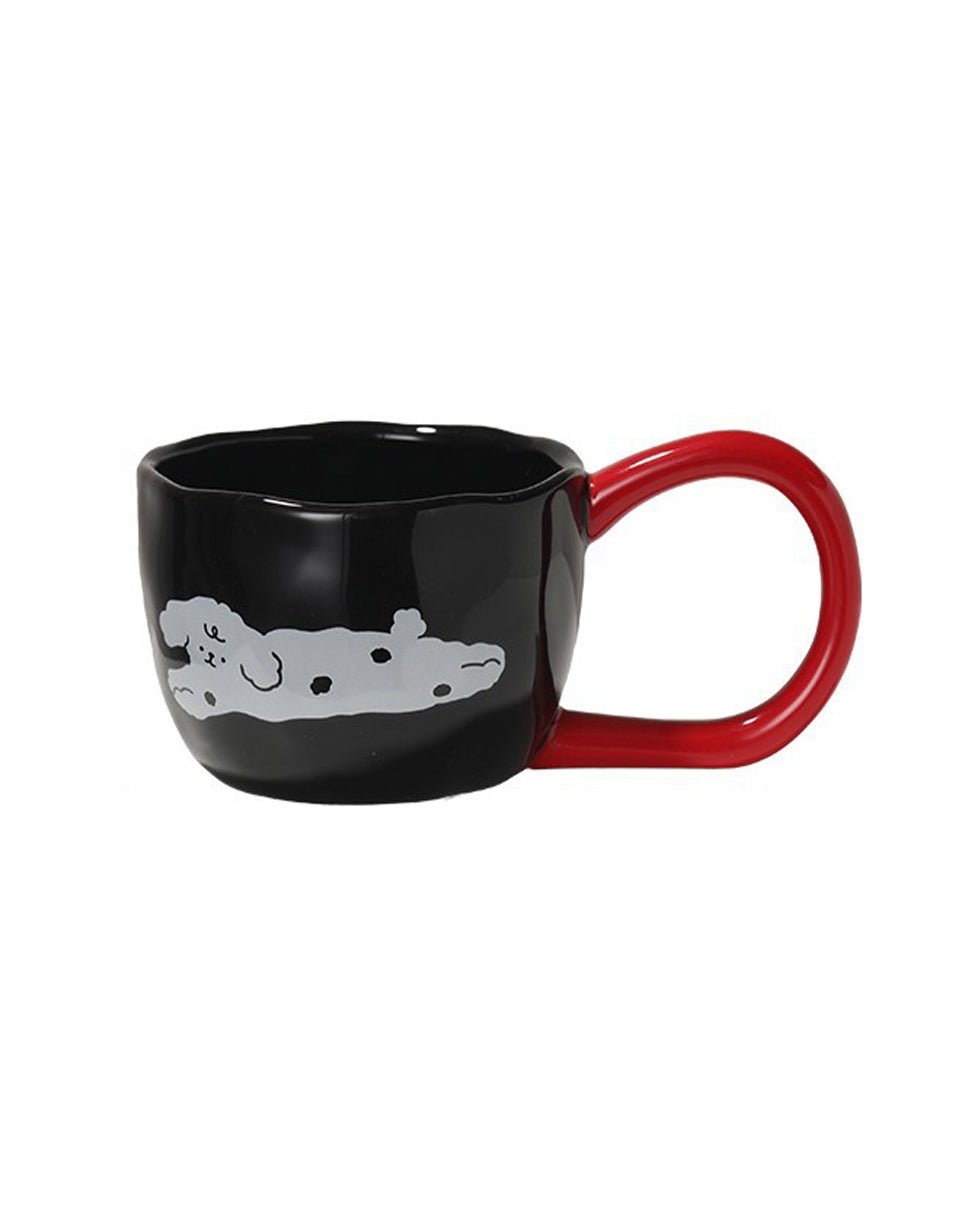 Cute Porcelain Big Handle Mug Animal
