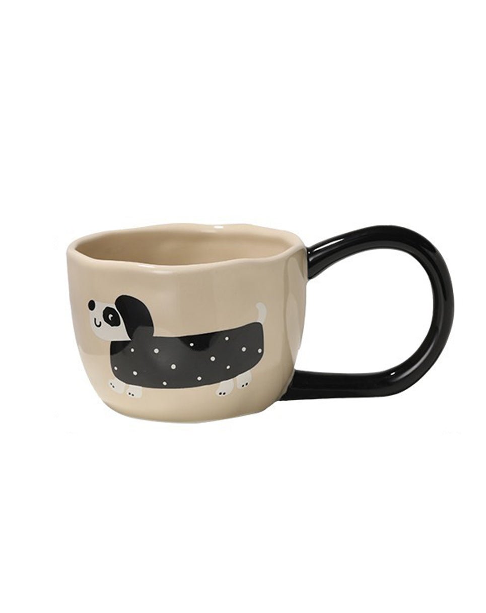 Cute Porcelain Big Handle Mug Animal