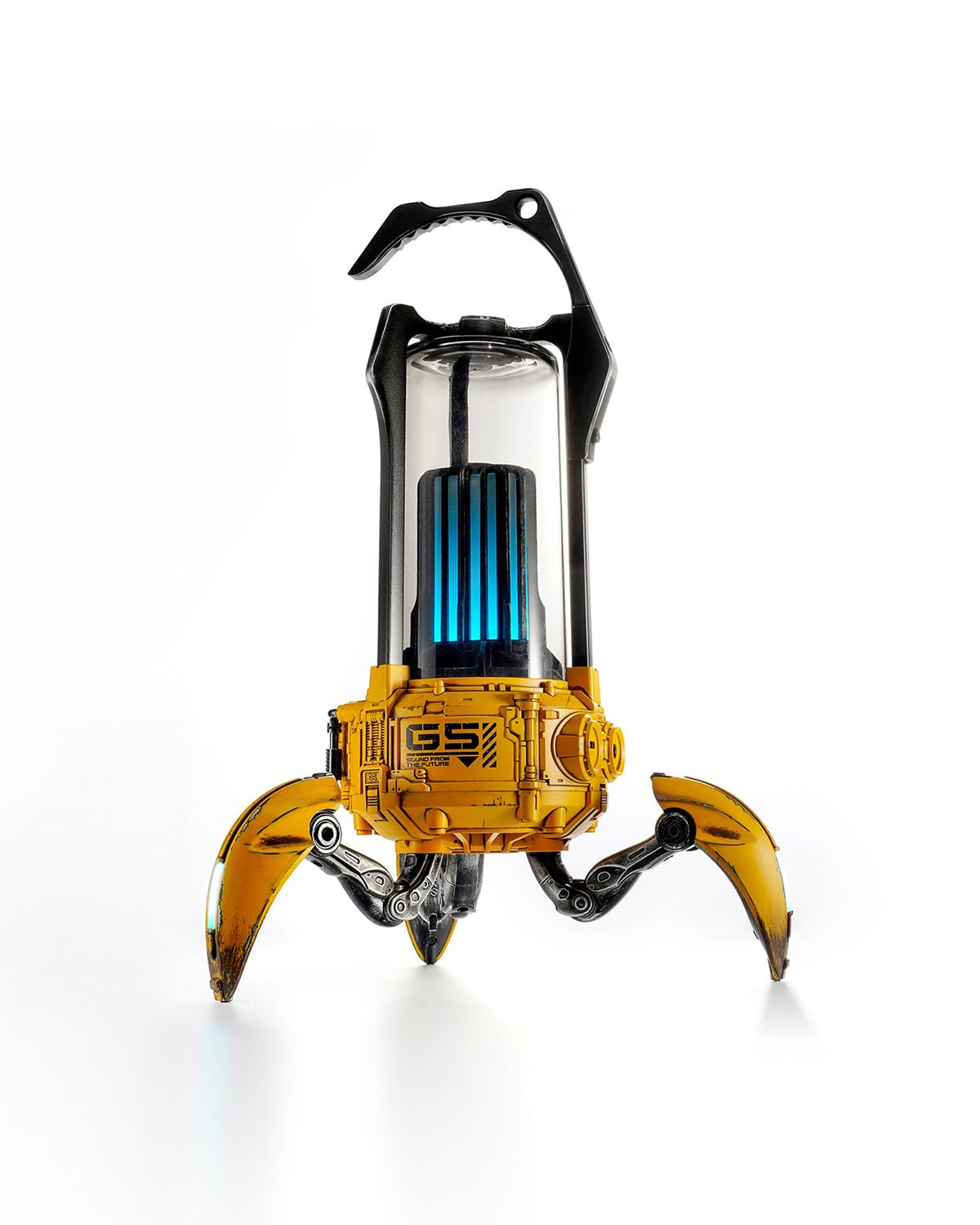 Mecha-inspired portable Bluetooth speaker with RGB lights