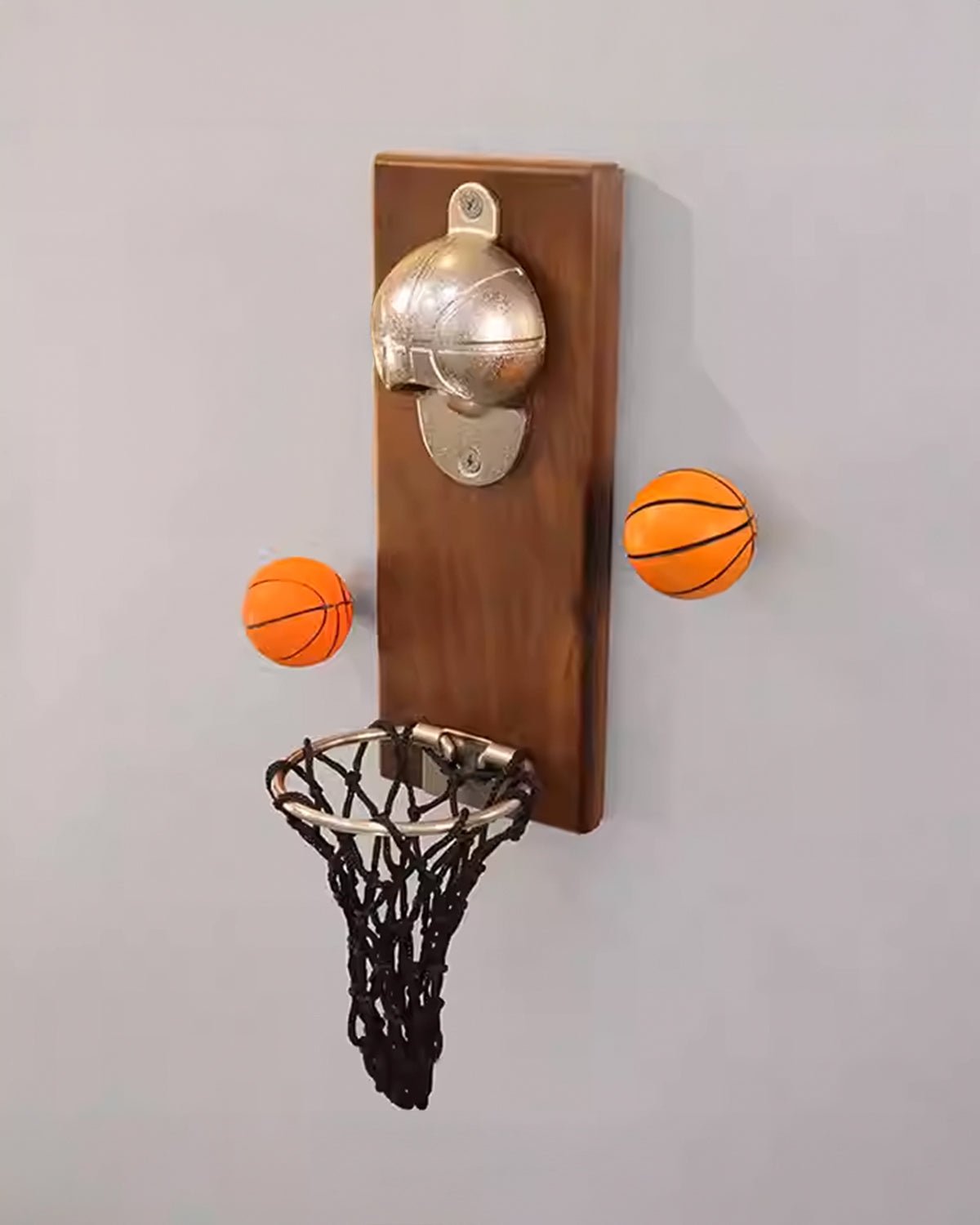 Mini Basketball Bottle Opener Fridge Magnet