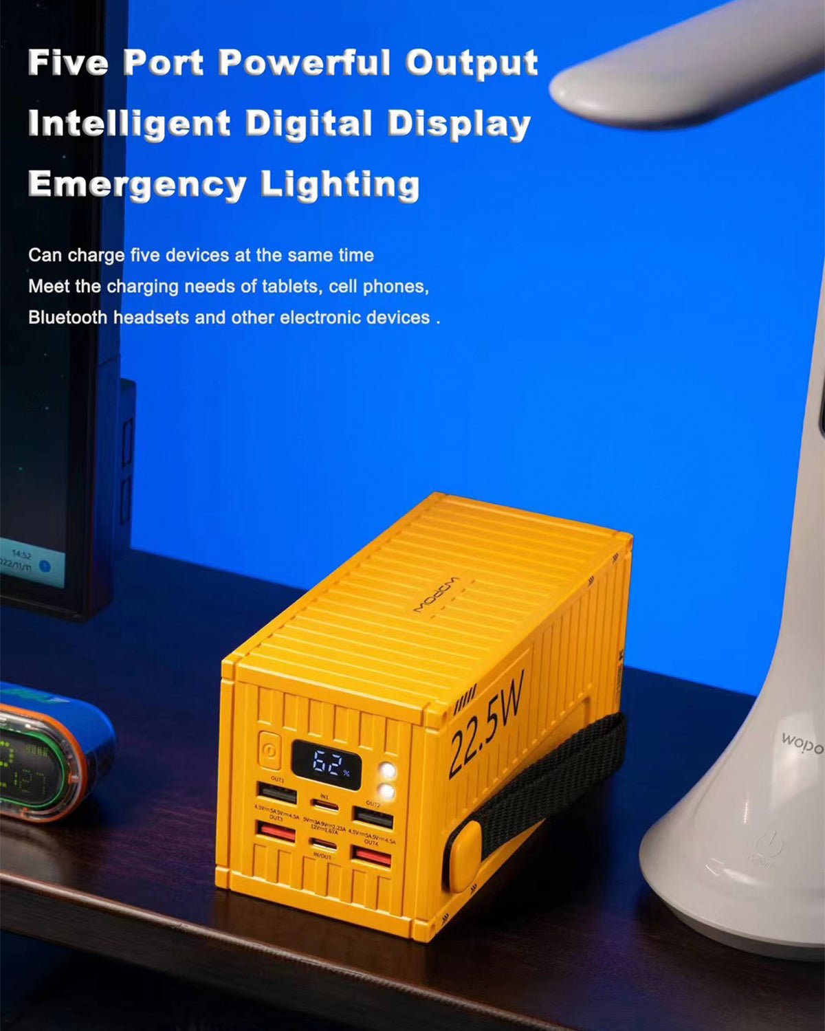 Fast charge high-capacity multi-device power bank