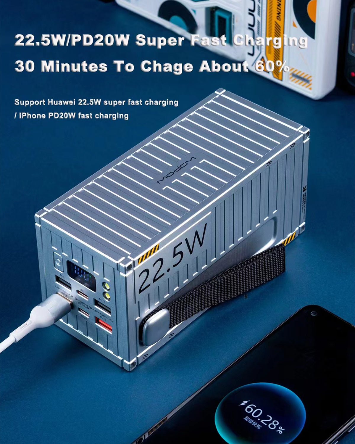 Fast charge high-capacity multi-device power bank
