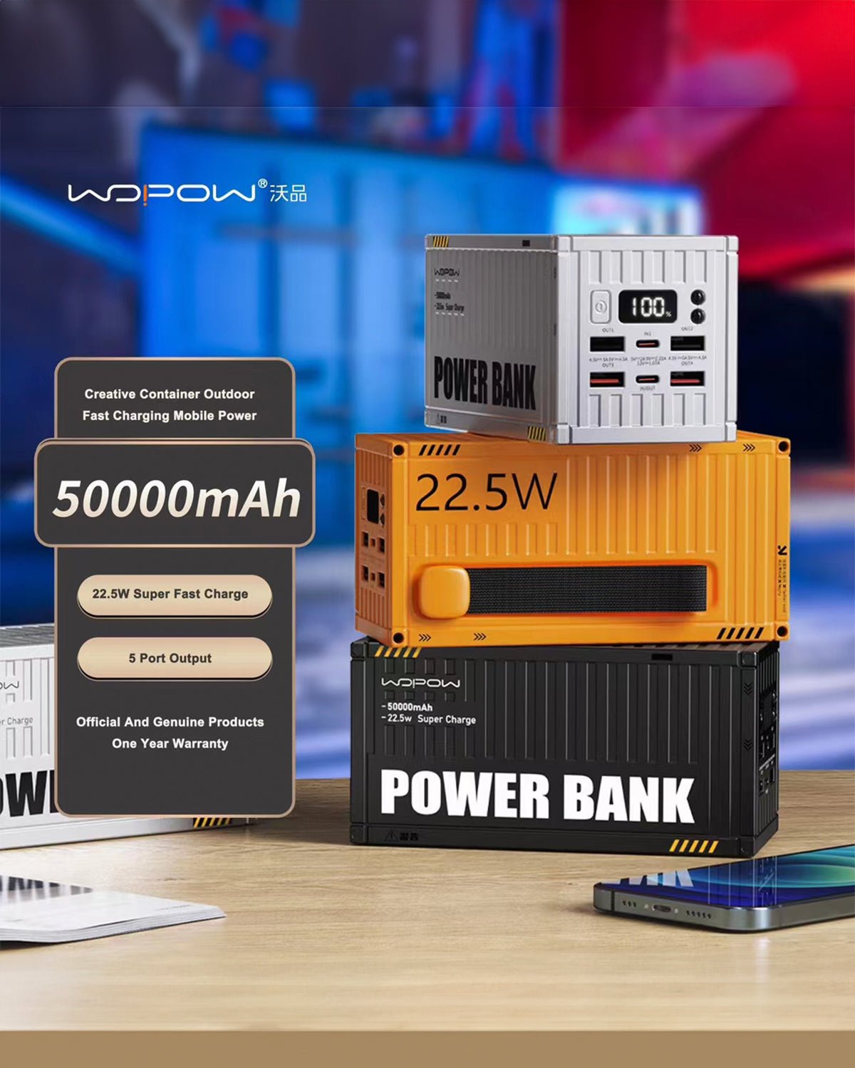 Fast charge high-capacity multi-device power bank