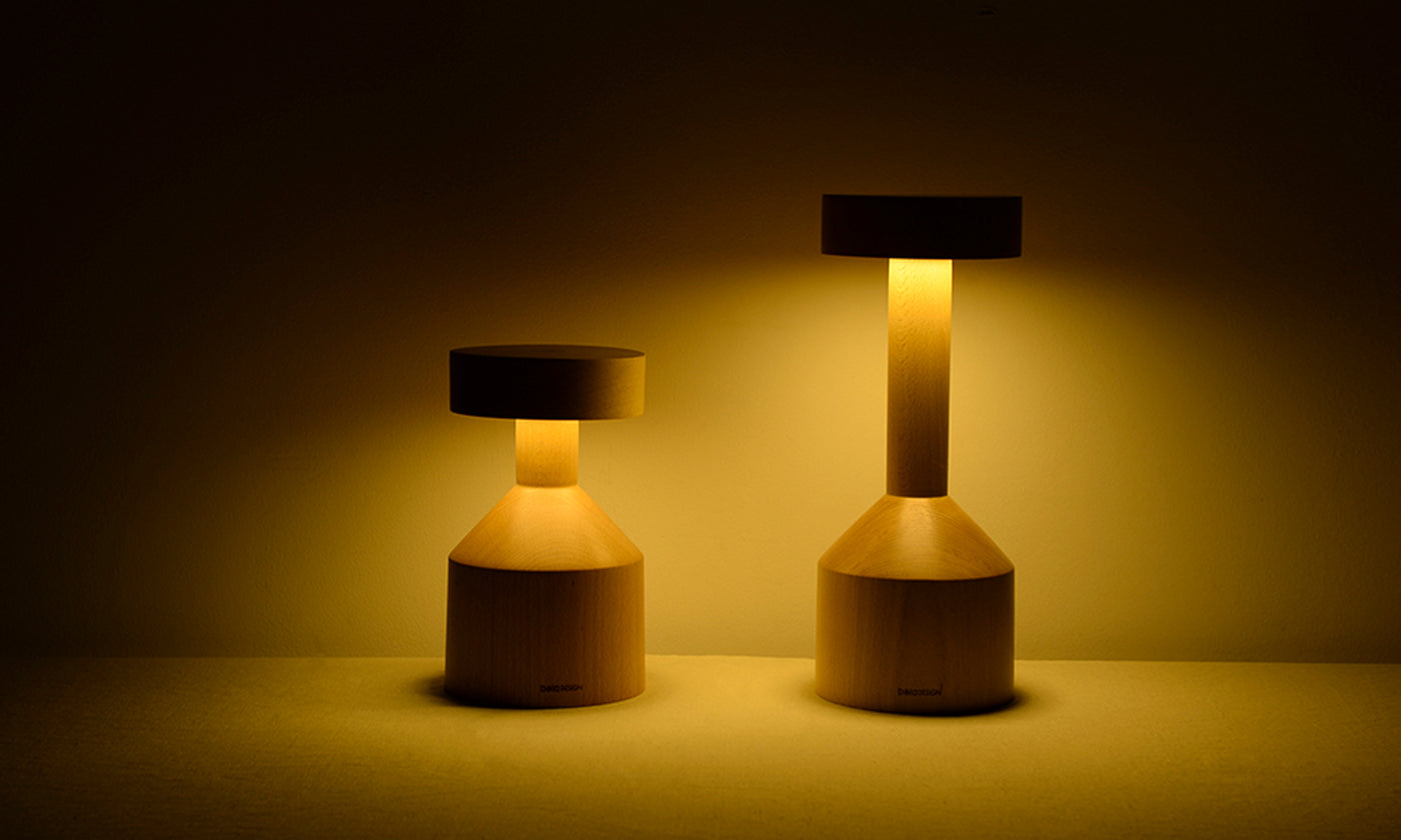 Touch-Top Wooden Lamp: Modern Minimalist Lighting | NOVI BOX