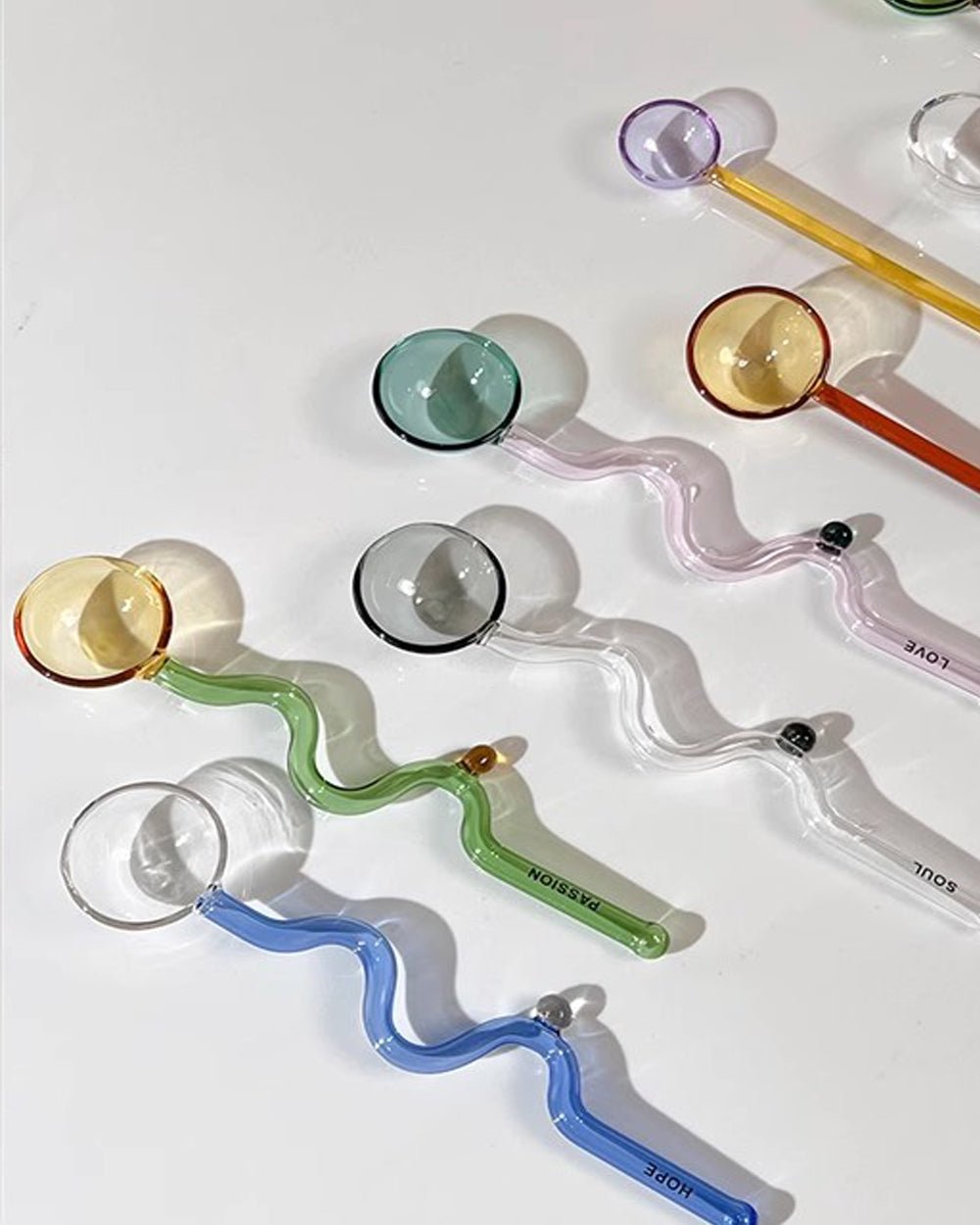 Candy-Styled Glass Spoon