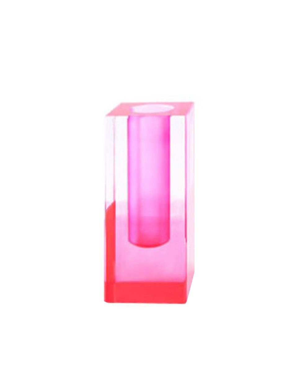 Colorful Square Column Acrylic Vase