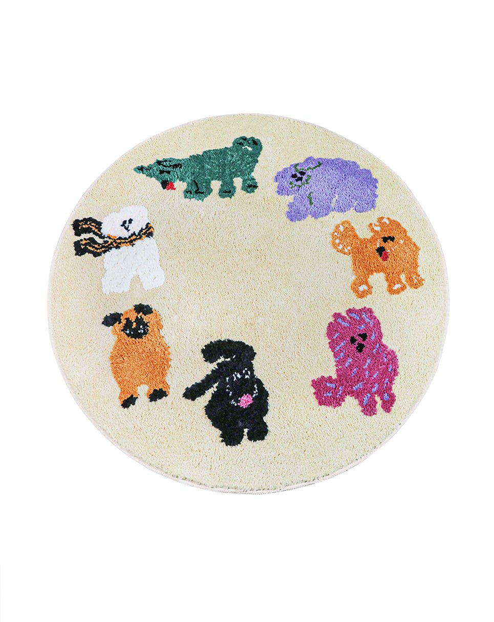 Cute Dog Decorative Rug