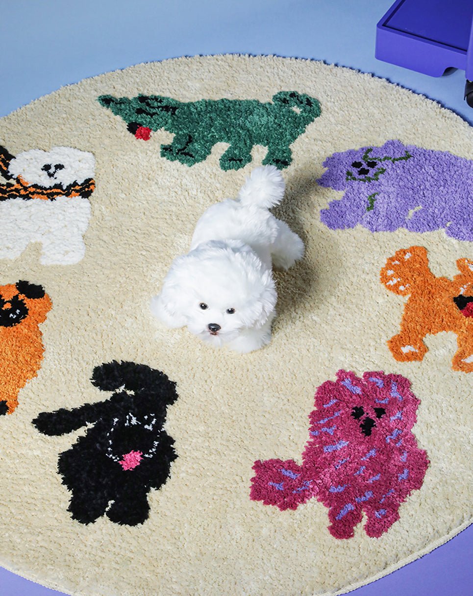 Cute Dog Decorative Rug