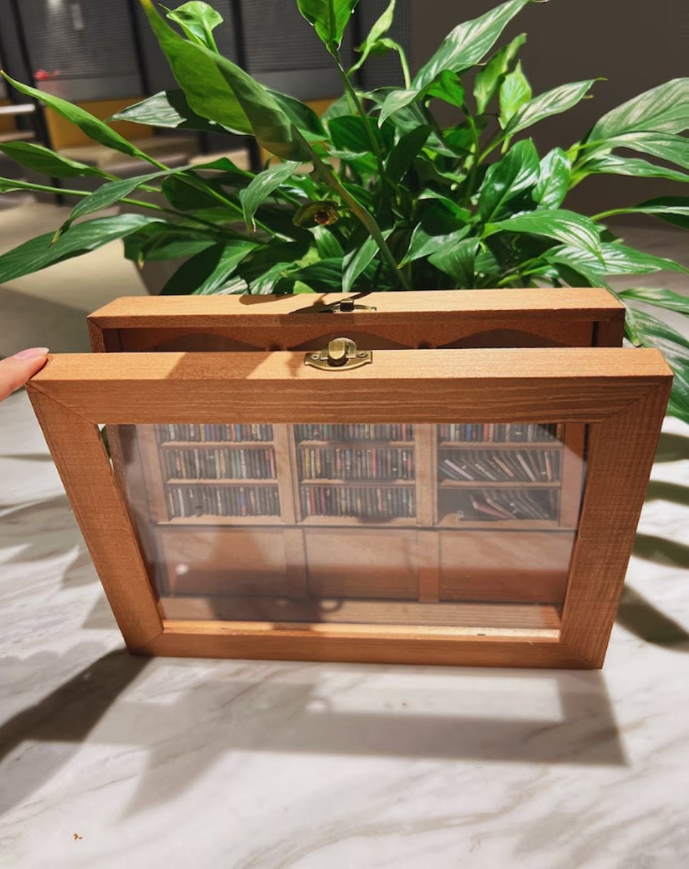 Eco-Friendly Miniature Bookshelf Set