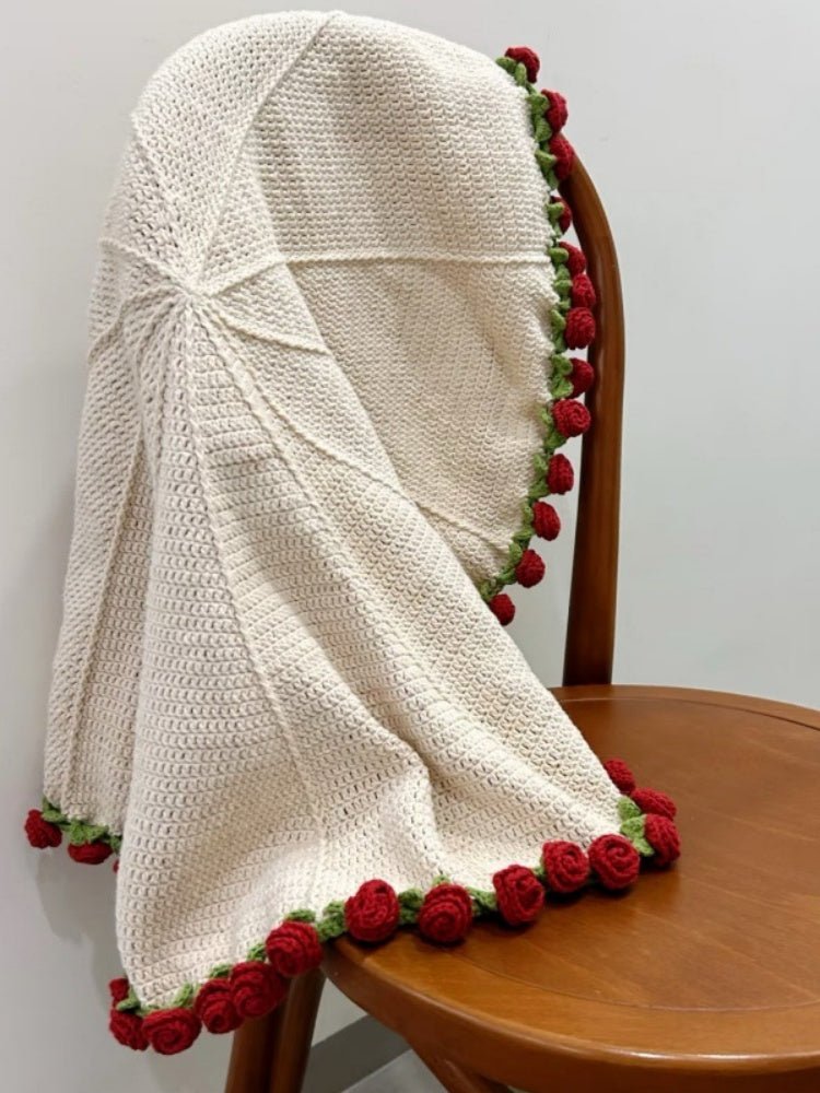 Handmade Flower Blanket – Cozy, Colorful & One-of-a-Kind