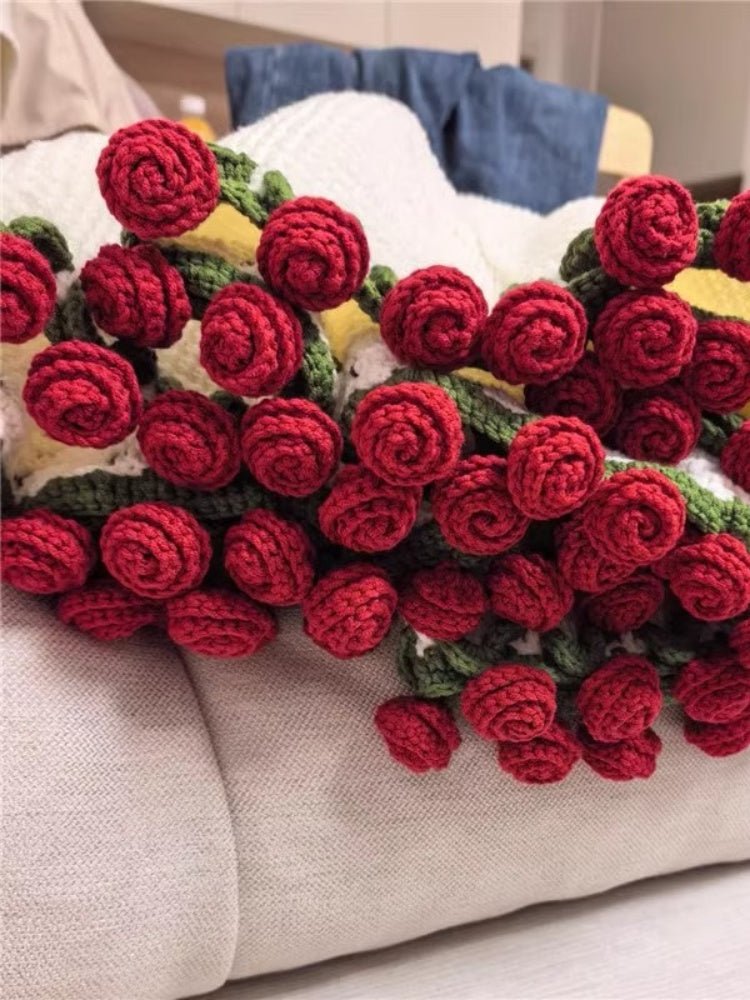 Handmade Flower Blanket – Cozy, Colorful & One-of-a-Kind