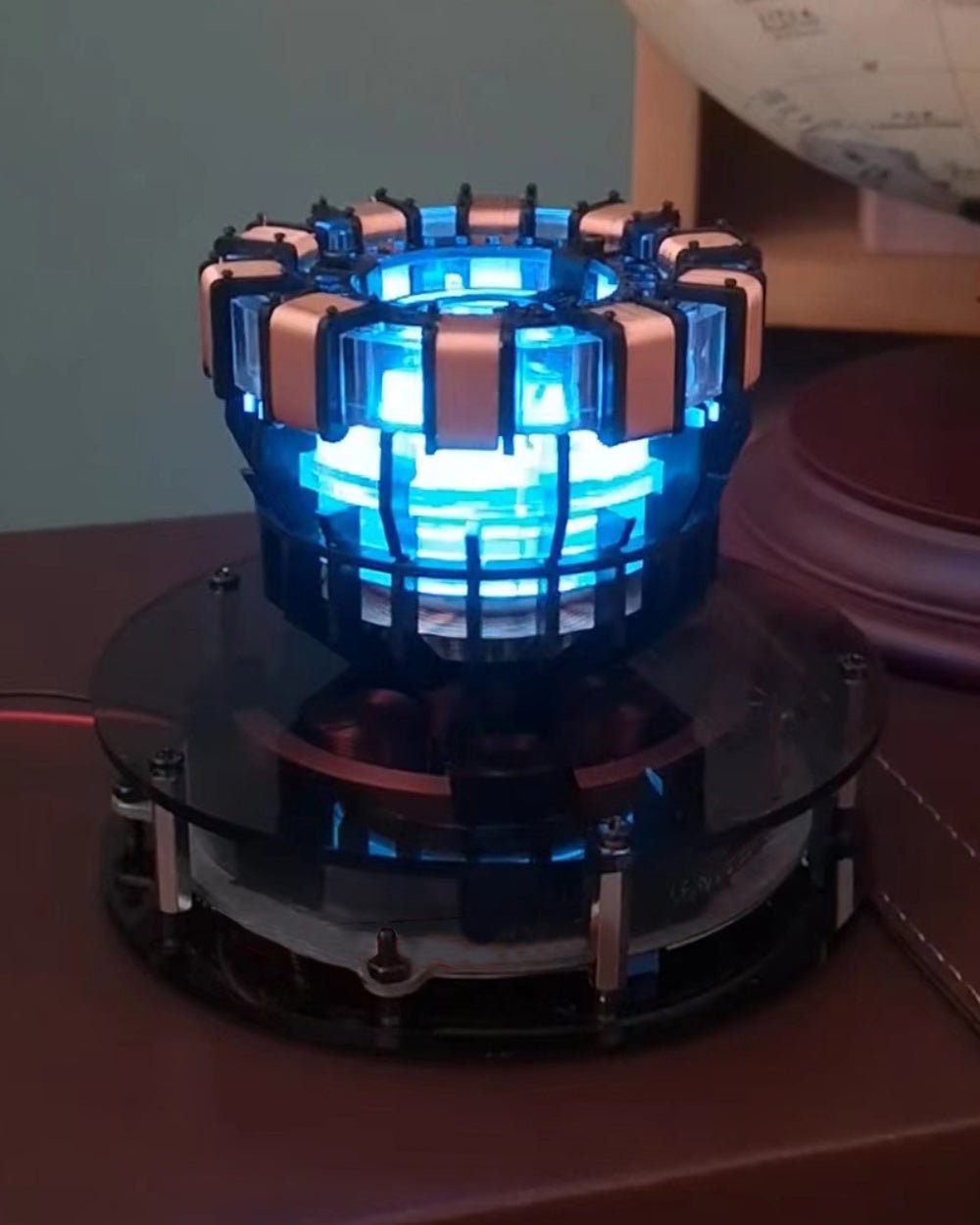 Magnetic Levitating Lamp with LED Ambiance