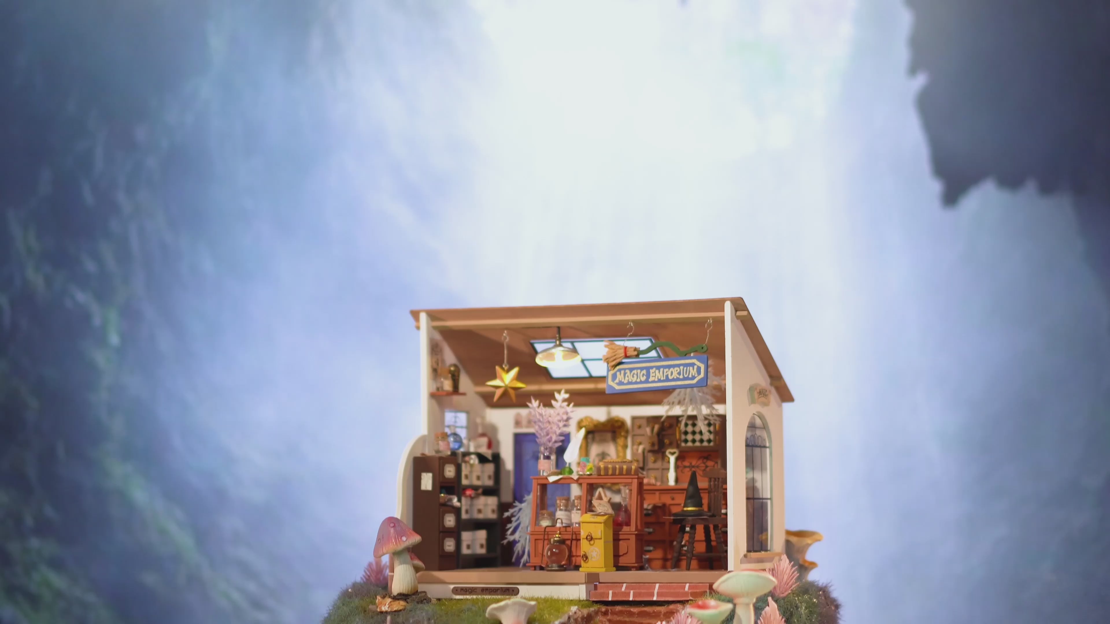 Robotime Rolife Kiki's Magic Emporium DIY Miniature House 3D Wooden Puzzle  Kit