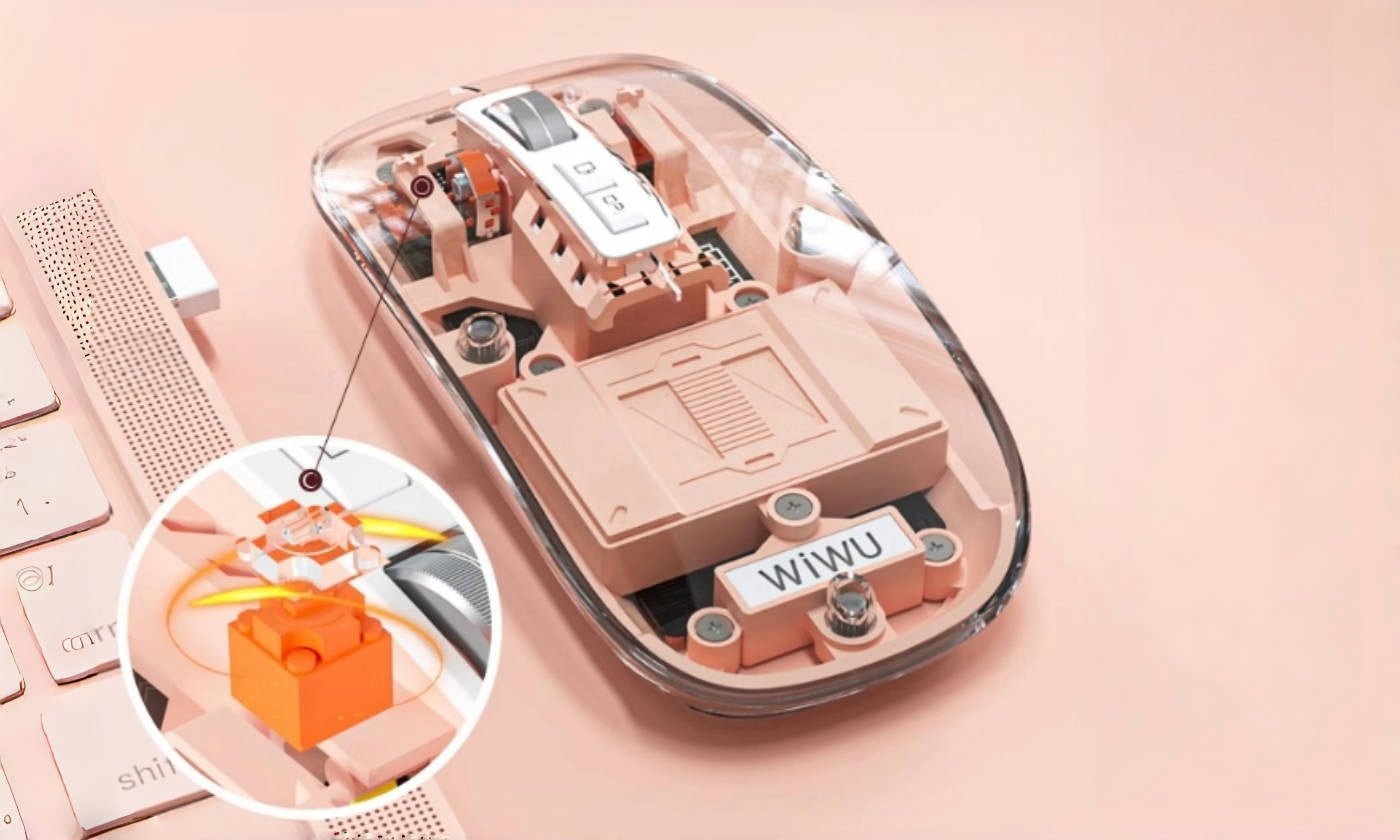 Transparent Wireless Bluetooth Mouse