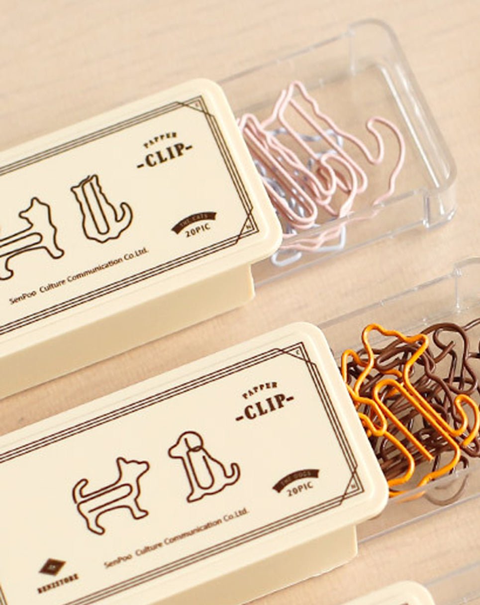 Animal Paper Clips Set Metal for Organization