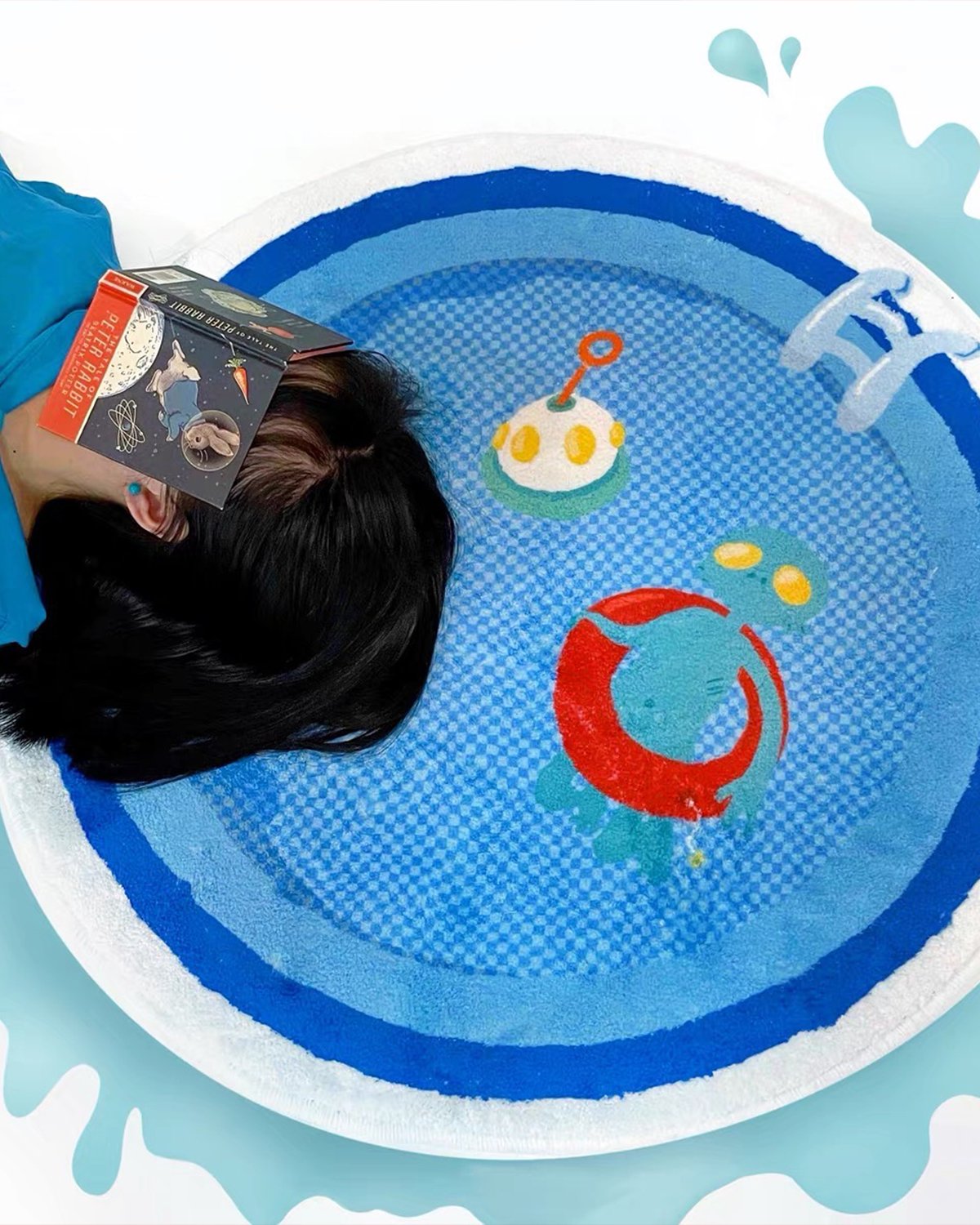Swimming Pool Soft Round Rug for Cozy Spaces