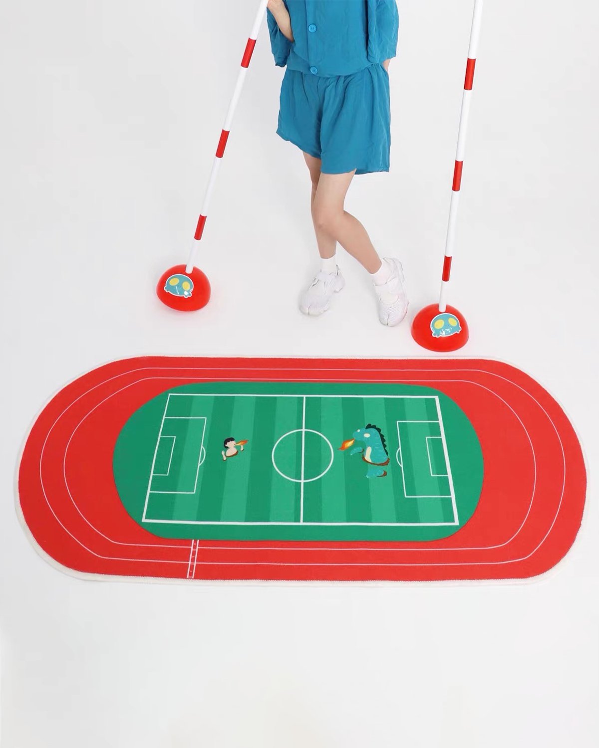 Soccer-field Designer Rugs for Living Spaces