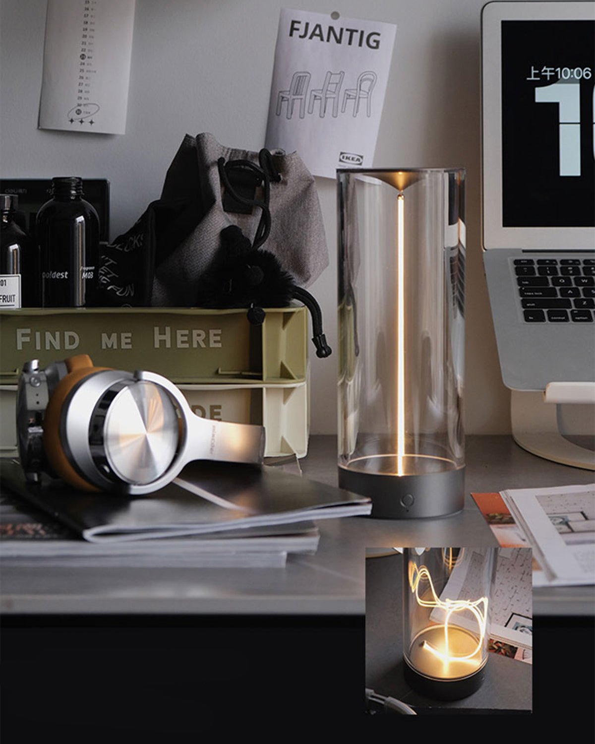 Fila Night Desk Lamp with Modern Design