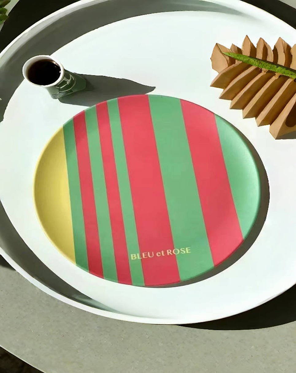 Colorful Bamboo Fiber Plates