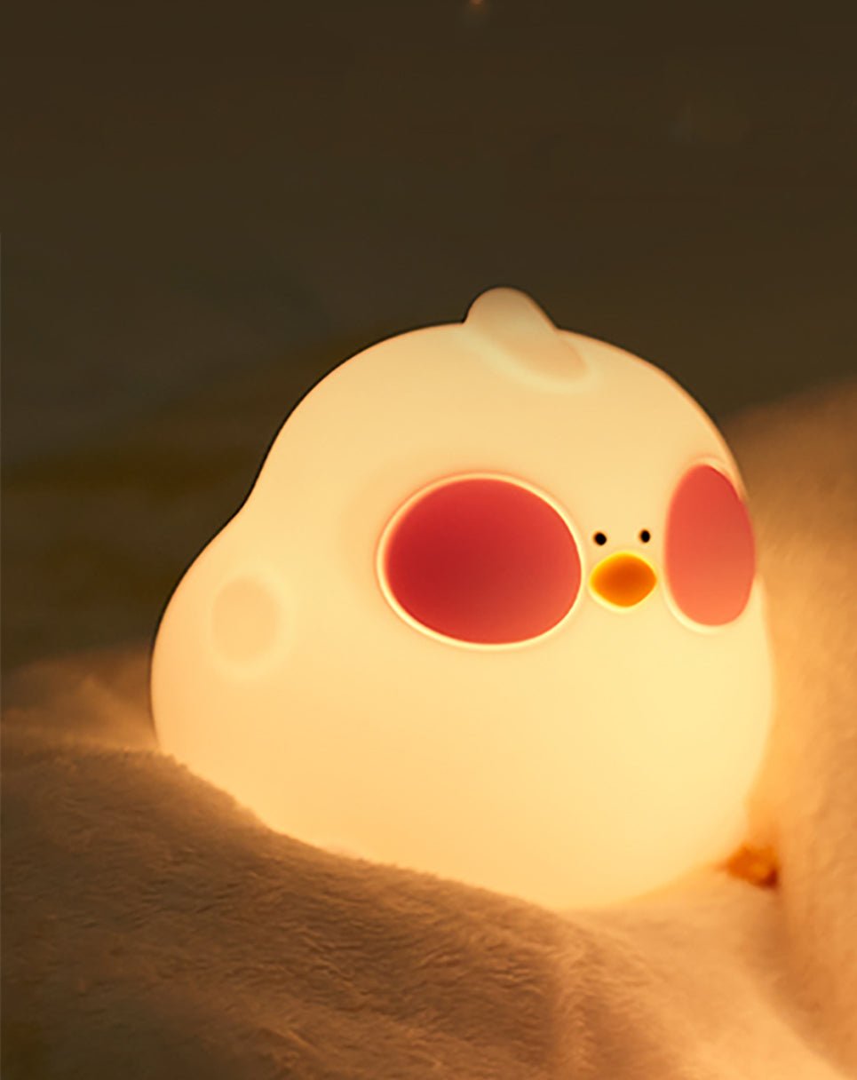 Cute Chick LED Night Lamp with USB Charging Silicone