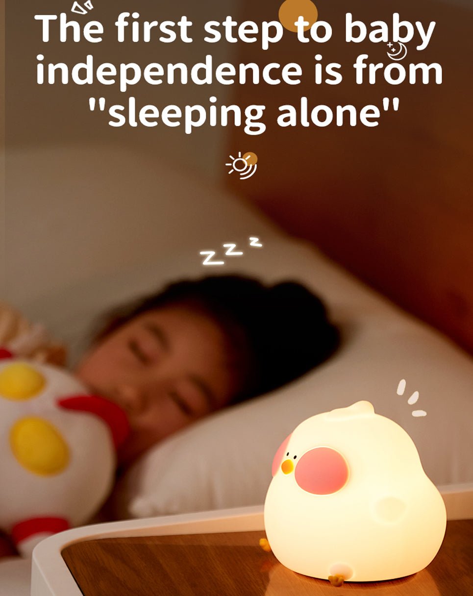 Cute Chick LED Night Lamp with USB Charging Silicone