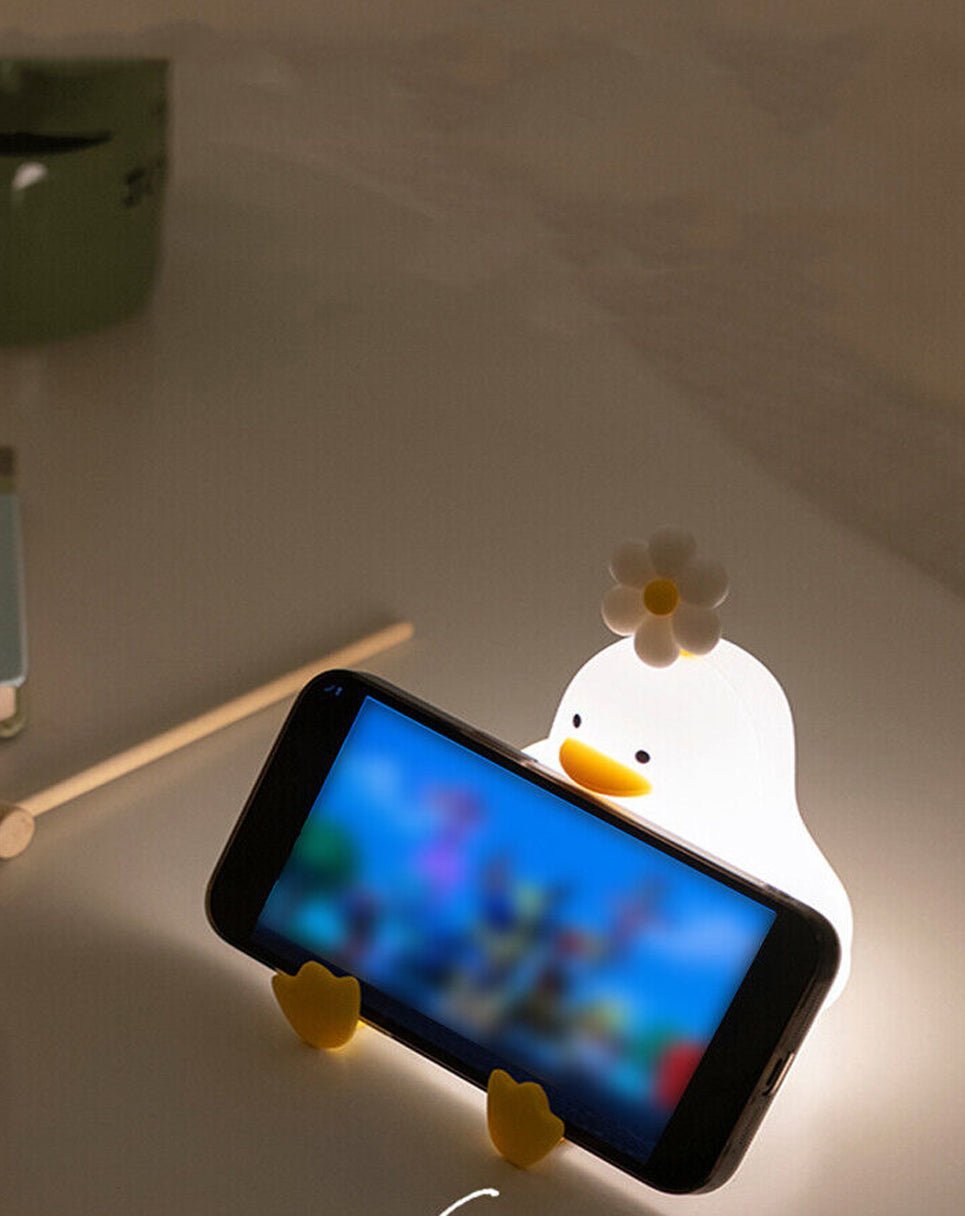 Duck Night USB Light LED Bedroom Lamp Phone Holder