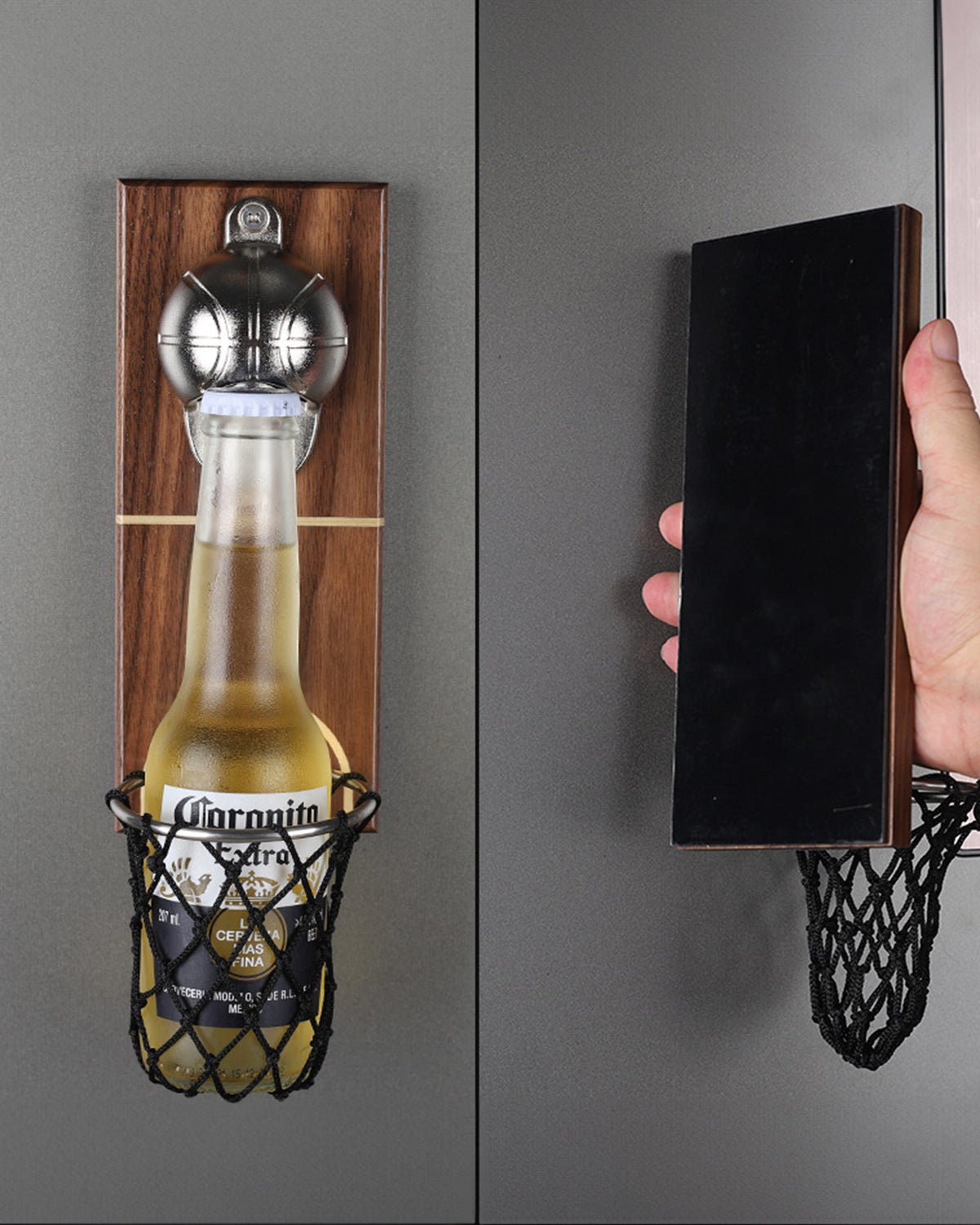 Mini Basketball Bottle Opener Fridge Magnet