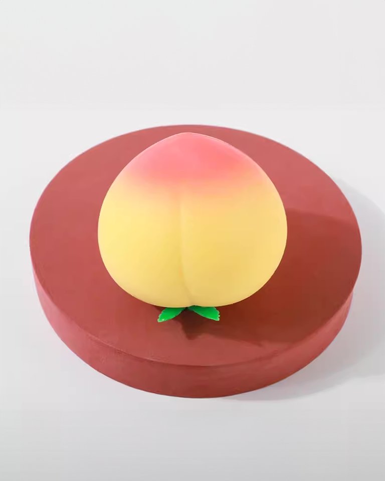 Peach Squishy Stress Relief Squeeze Toy