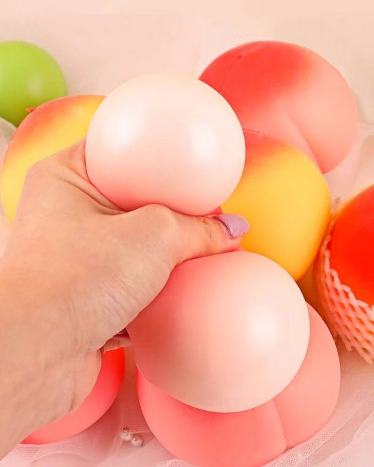 Peach Squishy Stress Relief Squeeze Toy