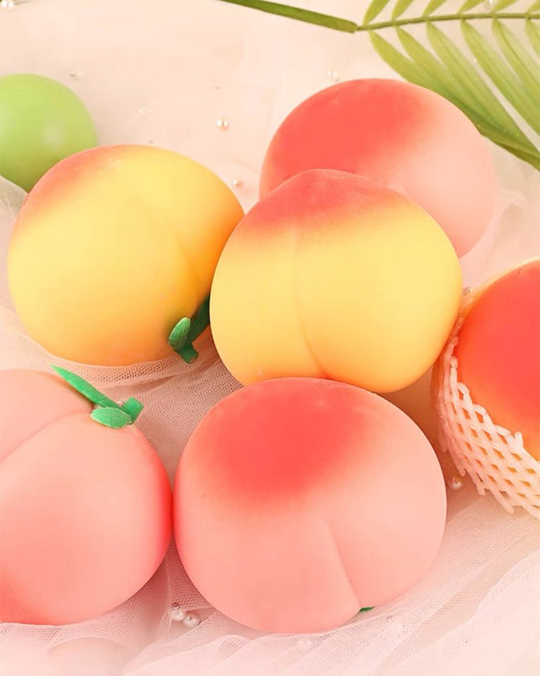 Peach Squishy Stress Relief Squeeze Toy