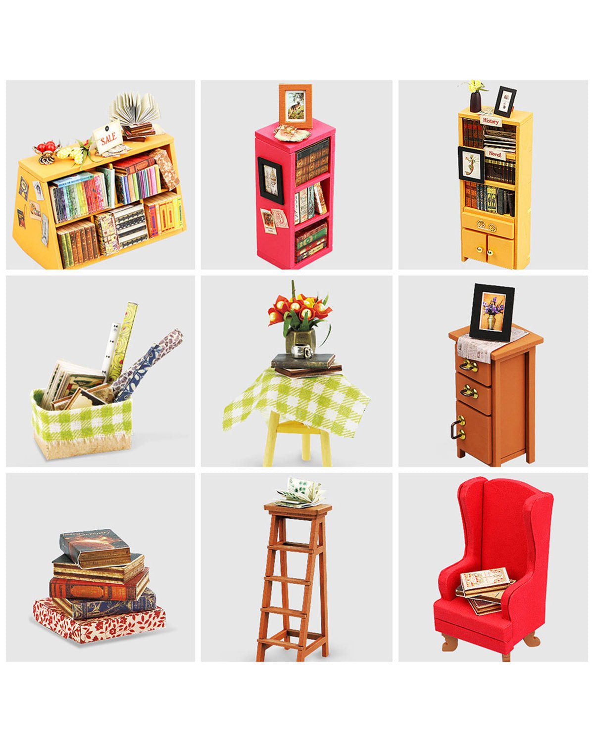Sam's Library DIY Miniature Kit | NOVI BOX