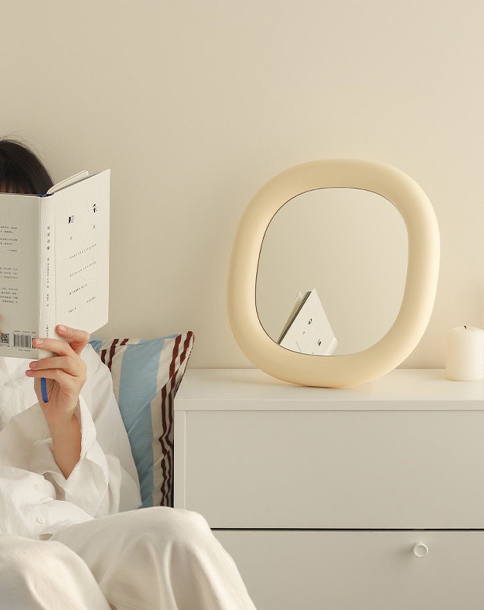 Small Round Mirror for Makeup & Decor
