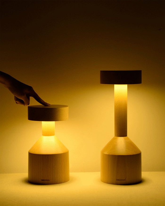 Touch-Top Wooden Lamp: Modern Minimalist Lighting | NOVI BOX